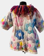 The Katie Grandmother's Flower Garden Quilted Coat - Image 3