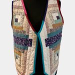 The Ocean Log Cabin Waistcoat with Playful Edging