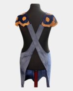 The Navy Frilly Artist's Apron - Image 4
