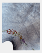 The Navy Frilly Artist's Apron - Image 3