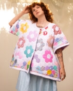 The Katie Grandmother's Flower Garden Quilted Coat