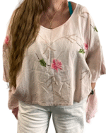 The Summer Sun Kate Blouse in Hand-Dyed Pale Pink