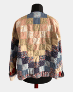 The San Diego Golden Check Quilted Jacket - Image 2