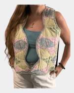 The American Quilt & Green Felt Reversible Waistcoat - Image 3