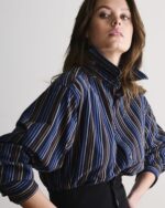 Waistband Shirt In Striped Reclaimed Cotton - Image 2