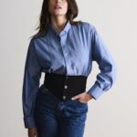 Waistband Shirt In Light Blue