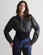 Waistband Shirt In Grey Hemp