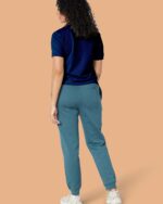 Embroidered P Joggers In Organic Cotton - Image 4