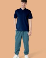 Embroidered P Joggers In Organic Cotton - Image 3