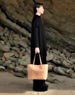 Zeta Cork Vegan Tote In Beige