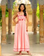Ethel Rose Embroidered Cotton Dress