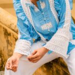 Chambray Imogen Blouse With Pin-Tuck Detail