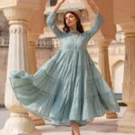 Ocean Mist Xenia Cotton Voile Dress