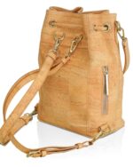 Gamma Handcrafted Cork Vegan Convertible Bucket Backpack - Image 6