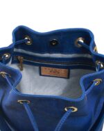 bucket backpack navy cork detail