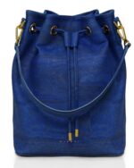 Gamma Cork Vegan Convertible Bucket Backpack In Navy - Image 6