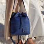 Bucket backpack navy model