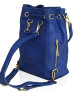 Gamma Cork Vegan Convertible Bucket Backpack In Navy - Image 5