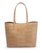Zeta Cork Vegan Tote In Beige - Image 5