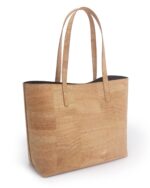 Zeta Cork Vegan Tote In Beige - Image 10