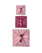 Furoshiki Burgundy & Blush Pink Double Sided Pack Of 4 - Image 4