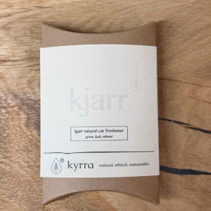 kjarr car fragrance packaging front