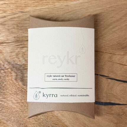 reykr car fragrance front of packaging