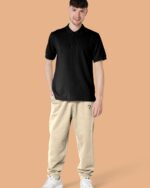 Embroidered P Joggers In Organic Cotton - Image 3