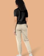 Embroidered P Joggers In Organic Cotton - Image 4