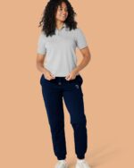 Embroidered P Joggers In Organic Cotton - Image 3