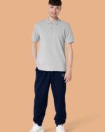 Embroidered P Joggers In Organic Cotton - Image 4