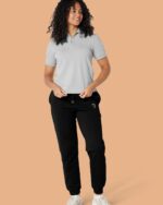 Embroidered P Joggers In Organic Cotton - Image 3