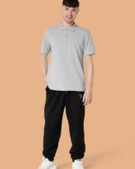 Embroidered P Joggers In Organic Cotton - Image 4