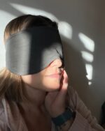 Soft and Breathable Unisex Tencel Sleep Mask - Earthy Green - Image 3