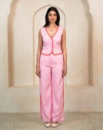 Blush Stripe Trousers - Image 2
