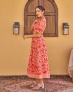 Crimson Tropic Katie Dress