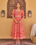 Crimson Tropic Katie Dress - Image 3