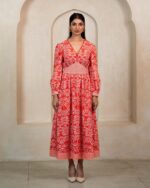 Crimson Tropic Pippa Dress