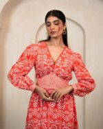 Crimson Tropic Pippa Dress - Image 6