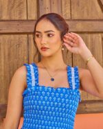 India & Mills X Monsoon Cobalt Maddie Dress - Image 5