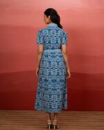 Indigo Tropic Shirt Dress - Image 6
