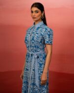 Indigo Tropic Shirt Dress - Image 5