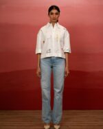 Saffron Soul Embroidered Shirt - Image 3