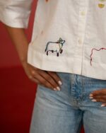 Saffron Soul Embroidered Shirt - Image 2