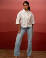 Saffron Soul Embroidered Shirt - Image 4