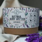 Natural Lavender Body Butter with calming essential oils for dry and sensitive skin