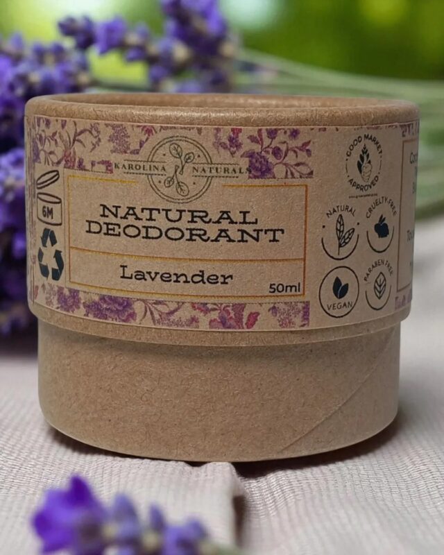 Karolina Naturals – Natural Lavender Deodorant Calming lavender aroma with soothing natural ingredients.