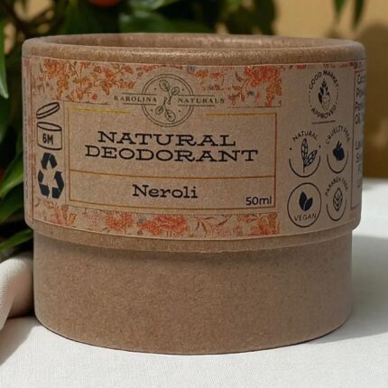 Natural neroli deodorant cream – gentle, vegan, zero-waste packaging
