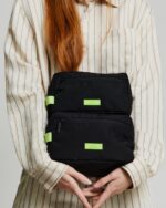 Kei Double Washbag Black Lime