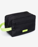 Kei Double Washbag Black Lime - Image 3